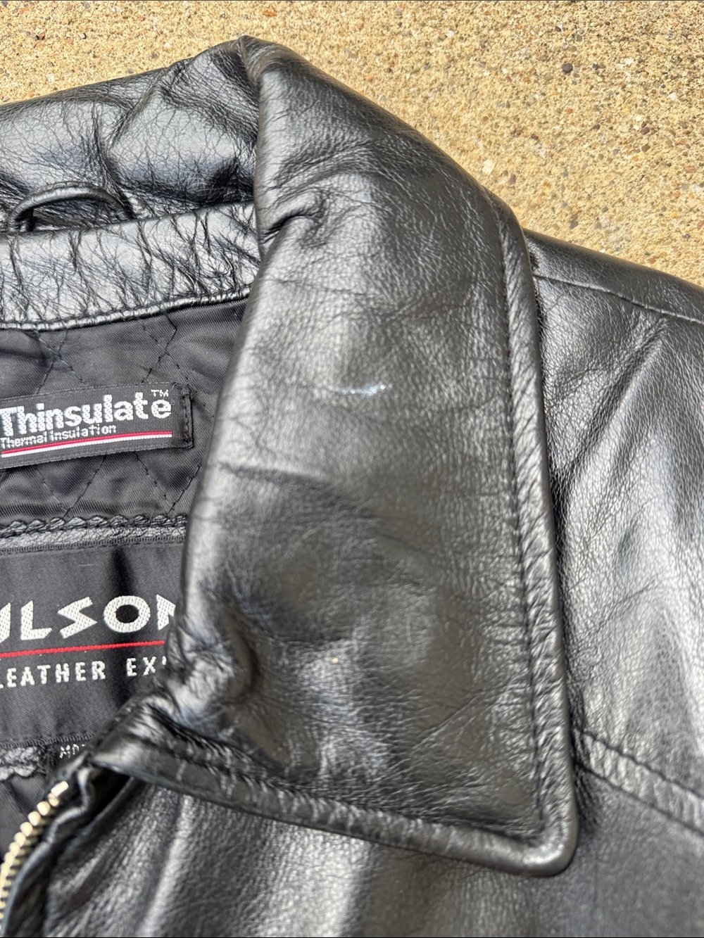 Vintage Wilsons Leather Thinsulate Leather Jacket Size M - Picture 5 of 13